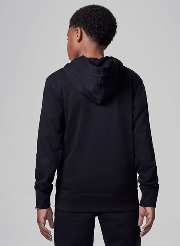 FELPA JORDAN FULL ZIP RAGAZZO, 023 BLK, medium