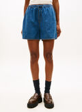 SHORT LARGHI IN CHAMBRAY, 1A5 DENIM, thumb