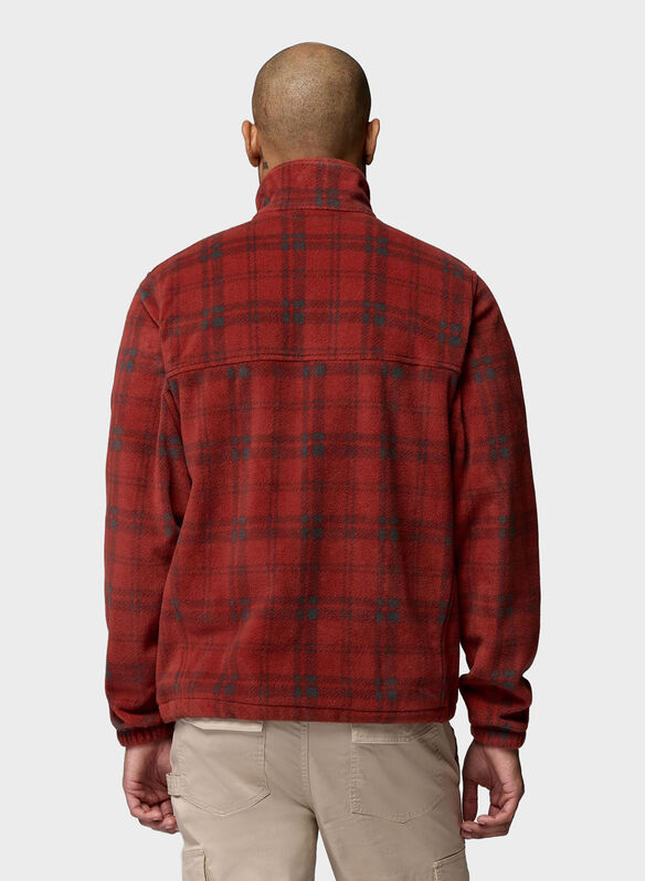 GIACCA IN PILE STEENS MOUNTAIN CHECK, 632 REDBLK, medium