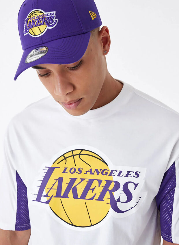 T-SHIRT NBA LAKERS MESH, WHTPURPLE, large
