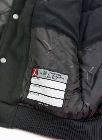 GIUBBOTTO COLLEGE JORDAN RAGAZZO, 023 BLK, small