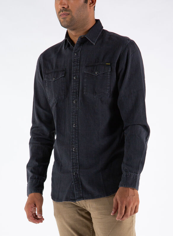 CAMICIA SHERIDAN, BLK DENIM, medium