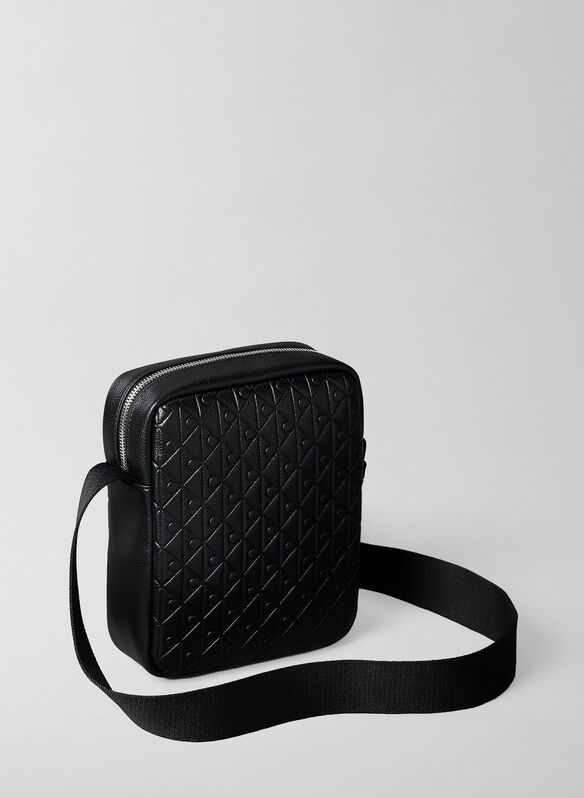 TRACOLLA REPORTER LOGO EMBLEMA GOFFRATO, UB1 BLK, medium