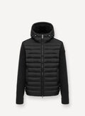 GIUBBOTTO INSERTO IN MAGLIA, 99 BLK, thumb