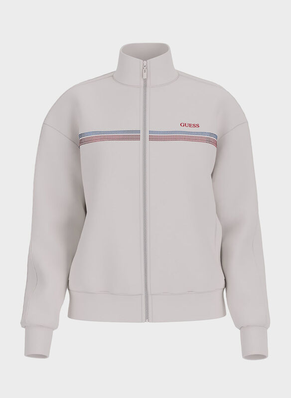 FELPA ACTIVE BERTHE CON STRASS, G018 PANNA, medium