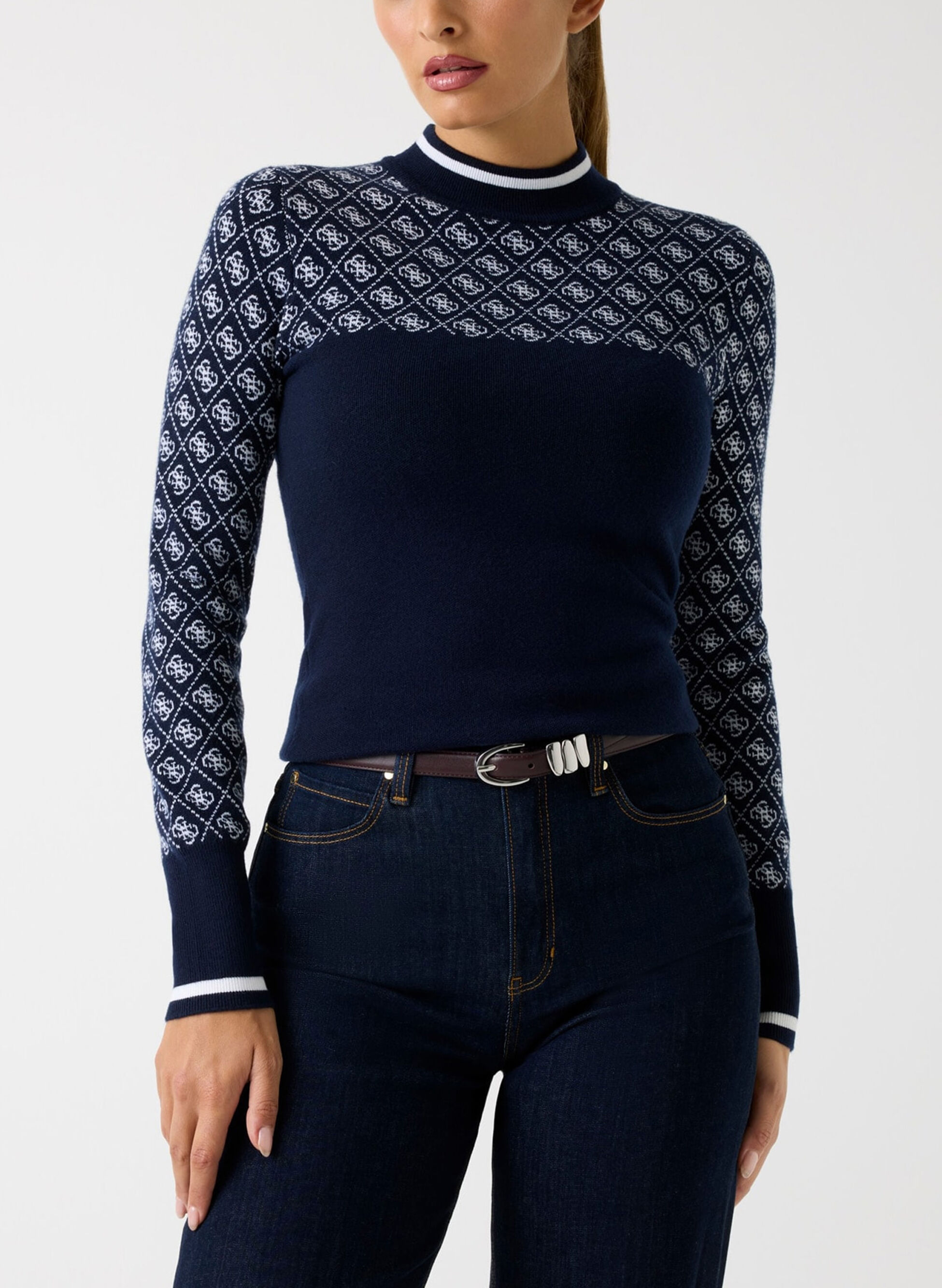 MAGLIONE CON LOGO MISTO LANA S