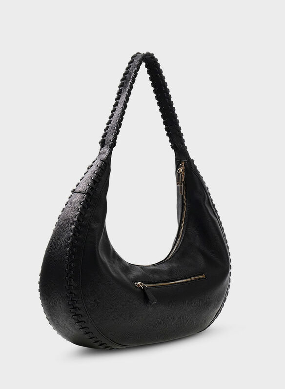 BORSA PETRA HOBO MEDIUM, BLA BLK, medium