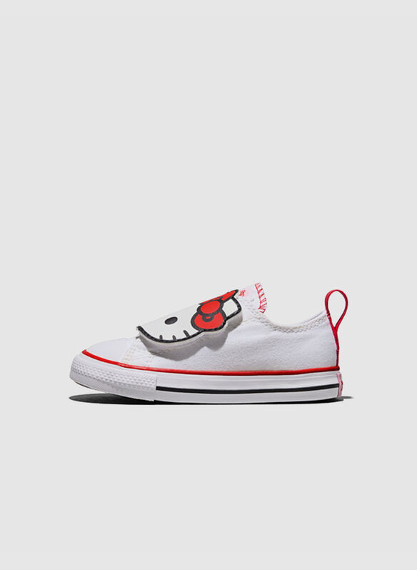SCARPA HELLO KITTY AND FRIENDS CHUCK TAYLOR ALL STAR ONE STRAP BIMBA, 102 WHTRED, medium