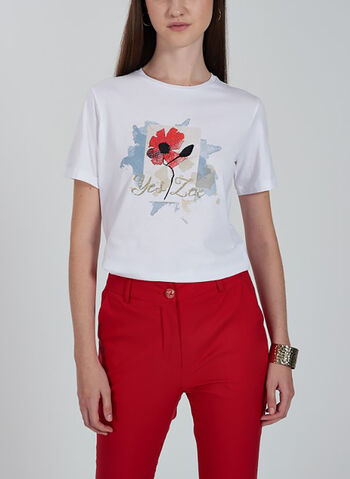 T-SHIRT PAPAVERO, 0101 WHT, small