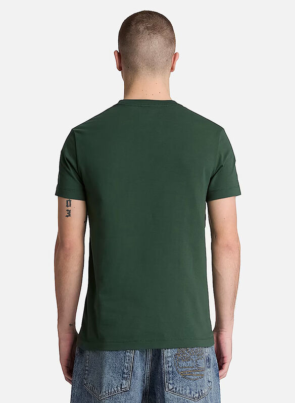 T-SHIRT MICRO LOGO, - GREEN, medium