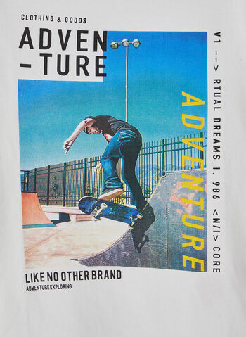 T-SHIRT STAMPATA RAGAZZO, BRIGHT WHT, small