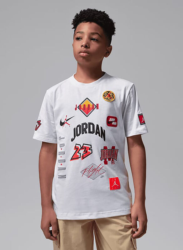 T-SHIRT PATCH RAGAZZO, 001 WHT, medium