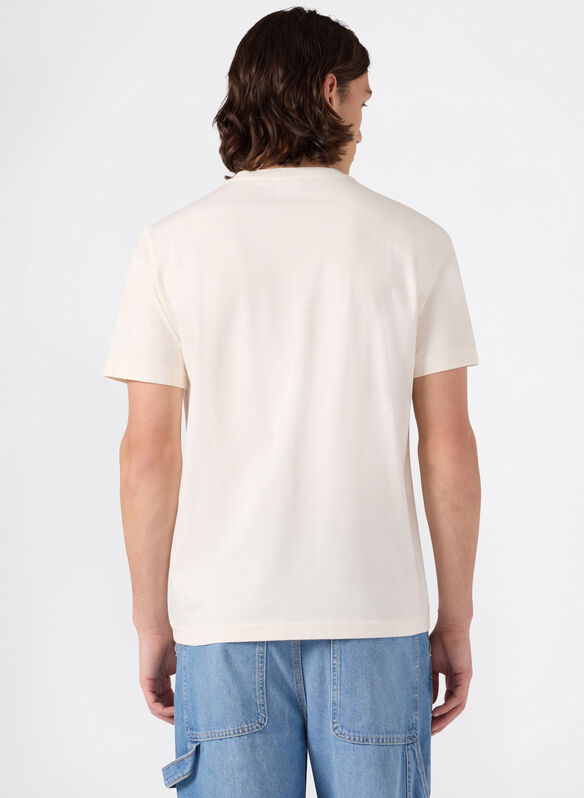 T-SHIRT HERITAGE LOGO, YS084 PANNA, medium