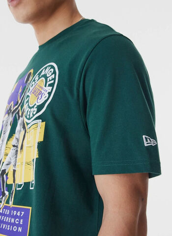 T-SHIRT LA LAKERS NBA PLAYER GRAPHIC, GREEN, small