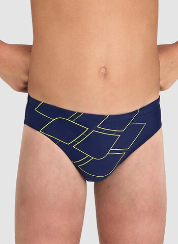 COSTUME SLIP MARK LOGO RAGAZZO, 870 NVYGREEN, small