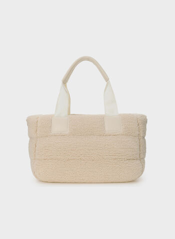 BORSA MINI TOTE SIMIL SHEARLING, G1DW PANNA, small