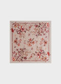 FOULARD CON STAMPA FLOREALE, TAU BEIGE, thumb