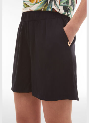 SHORTS A GAMBA AMPIA, N BLK, small