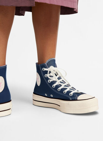 SCARPA LIFT HIGH CHUCK TAYLOR ALL STAR DENIM FASHION, 410 NVYPINK, small