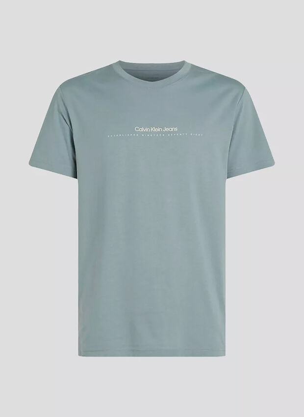 T-SHIRT LOGO MINIMAL, PC2 CELESTE, large