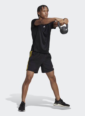 MAGLIA AEROREADY HIIT CON 3 STRISCE POSTERIORI, BLKLIME, small