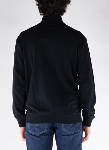 FELPA FULL ZIP PATCH LOGO, 050 BLK, small