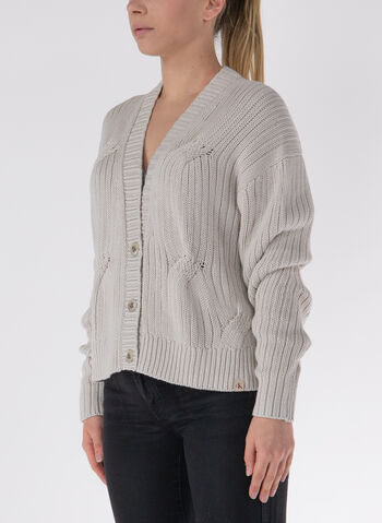 CARDIGAN CON BOTTONI, PDH AVORIO, small