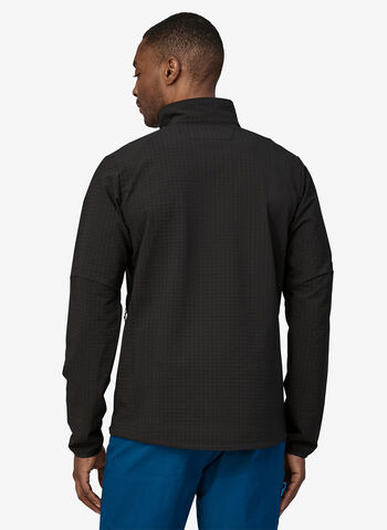 GIACCA FULL ZIP R1 TECHFACE, BLK, small