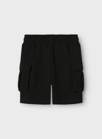 BERMUDA CARGO TERRY OLLIE RAGAZZO, BLACK, small