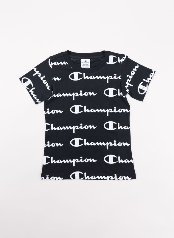 T-SHIRT ALL OVER RAGAZZA, KL001BLK, medium