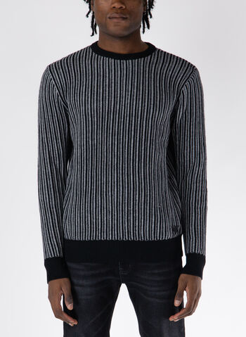 MAGLIONE A COSTINE, FJ63 BLK, small