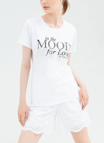 T-SHIRT REGULAR IN JERSEY CON STAMPA LETTERING, , small