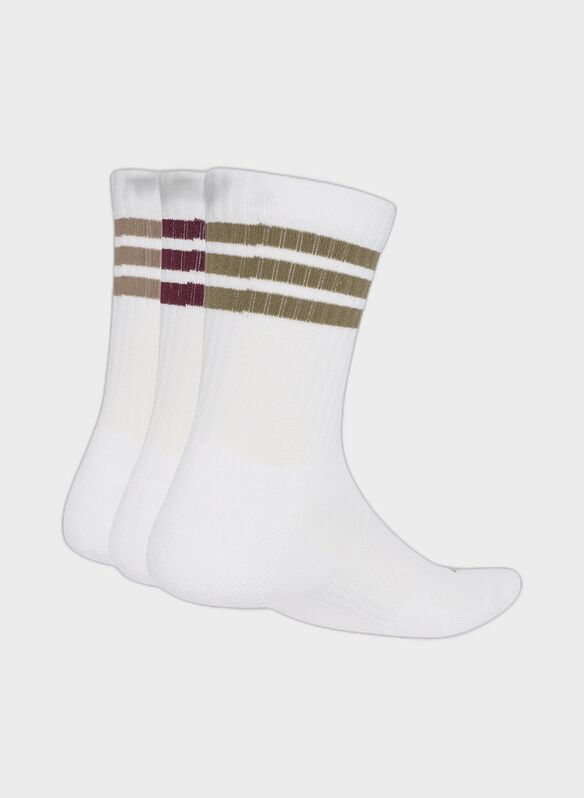 CALZA CREW CUSH 3 PAIA UNISEX, - WHTMULTI, medium