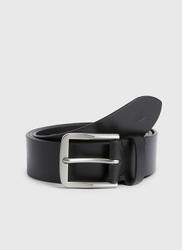 CINTURA IN PELLE, BDS BLK, large