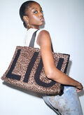 BORSA SHOPPER ANIMALIER, S19E1 MORO, thumb