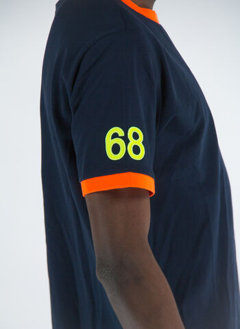 T-SHIRT LOGO FLUO, 07 NVY, small