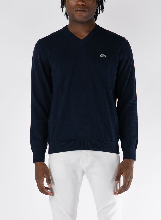 MAGLIONE COLLO A V, 166 NVY, large