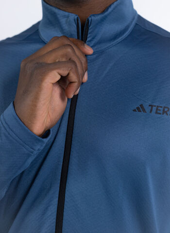 FELPA MT FULL ZIP FLEECE, BLUE, small