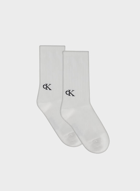 CALZA LOGO TAB, 002 WHT, medium