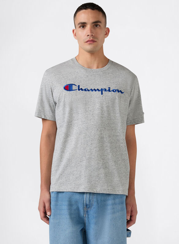 T-SHIRT MODERN LOGO, EM021 GREY, medium