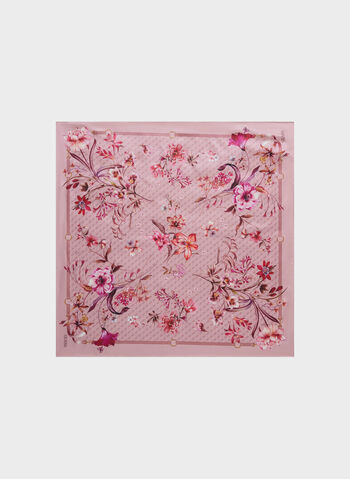 FOULARD CON STAMPA FLOREALE, ROS ROSE, small