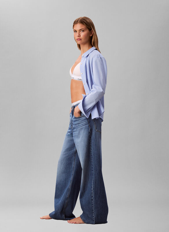 JEANS WIDE LEG, 2PU CHIARO, medium