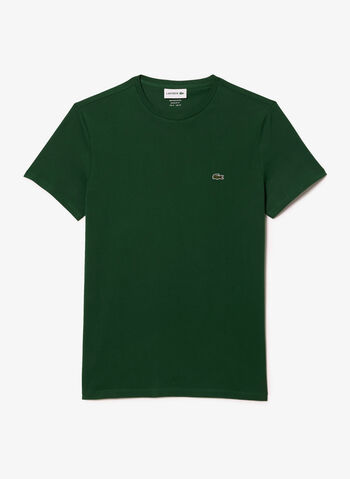 T-SHIRT IN COTONE PIMA, 132 GREEN, small