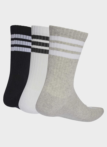 CALZA CUSHIONED SPORTSWEAR 3-STRIPES 3 PAIA, - GREYWHTBLK, small