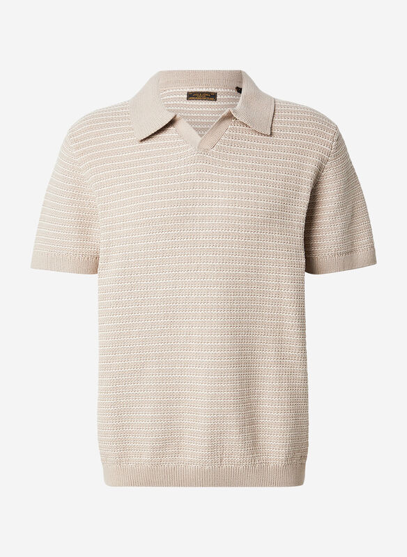 POLO ASHER FILO TRAFORATA, SIMPLY TAUPE, medium
