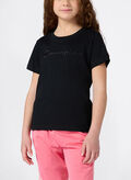 T-SHIRT ICONS TONAL RAGAZZA, KK001 BLK, thumb
