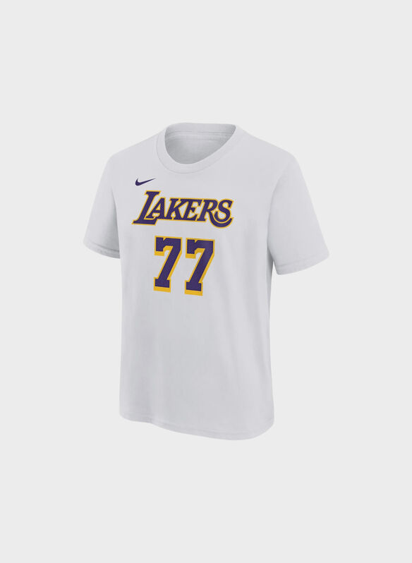 T-SHIRT NBA DONCIC LAKERS RAGAZZO, - WHT PURPLE, medium