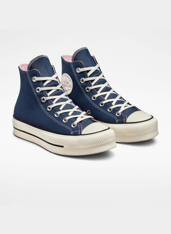 SCARPA LIFT HIGH CHUCK TAYLOR ALL STAR DENIM FASHION, 410 NVYPINK, small