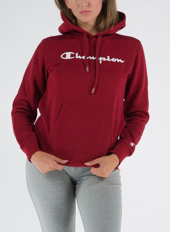 FELPA CON CAPPUCCIO CHIUSO CLASSIC BIG LOGO, RS506 BORDEAUX, medium