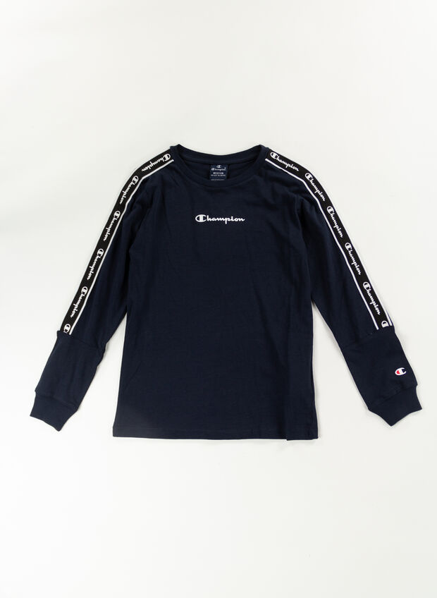 T-SHIRT AMERICAN TAPE RAGAZZO, BS501 NVY, large